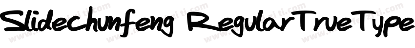 Slidechunfeng RegularTrueType字体转换